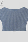BASERANGE Pullover KNMAP-CO-AU23 Blue Mix